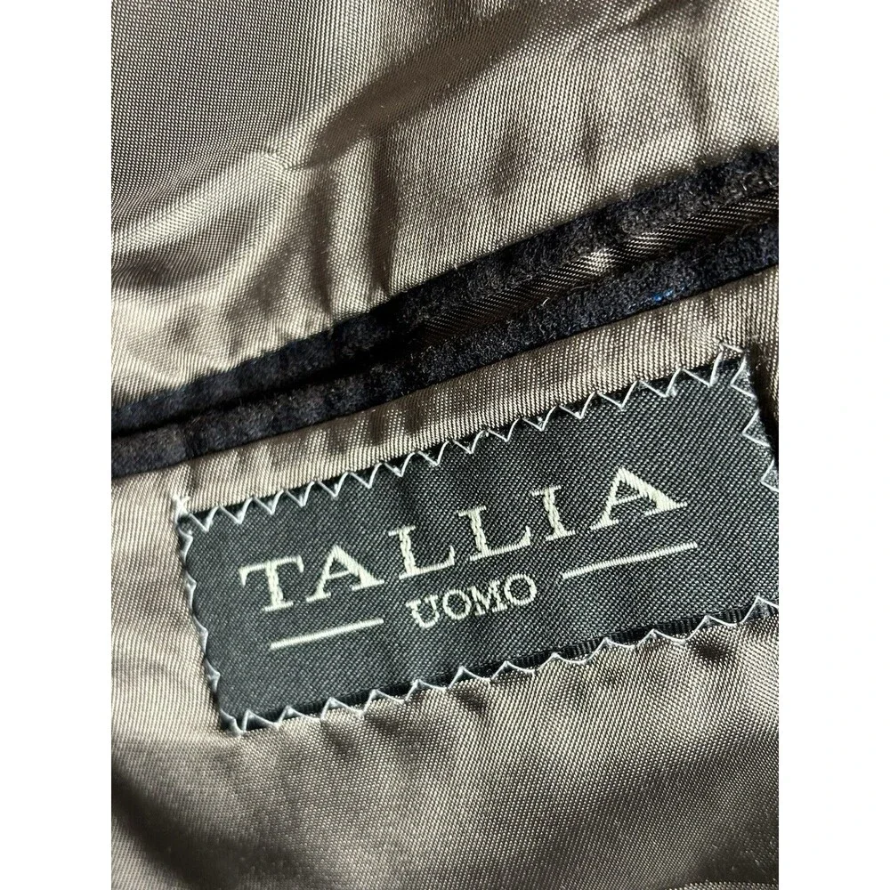 Tallia Men’s 100% Worsted/Laine Wool SZ 42 Waist 38 Pinstriped 3 Buttons Office